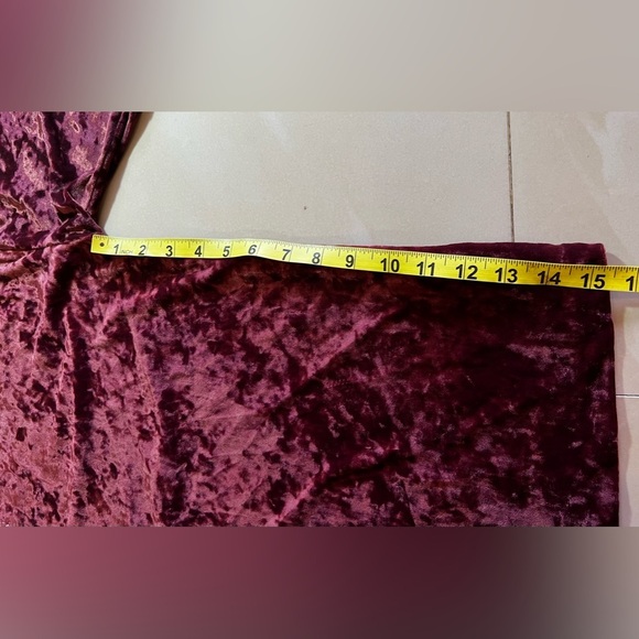 J.Jill Pinot Multi Embroidered Velvet Tunic Top Purple Size L - Picture 11 of 16